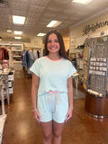 STRAIGHTFORWARD RIBBED TWO PIECE SET