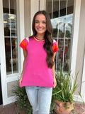 SURPRISING CHANCE COLOR BLOCK TOP