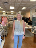 TURN A CORNER LACE TRIM TOP