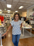 AS SIMPLE AS THAT POLKADOT TOP