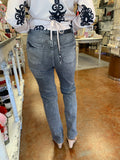 JUDY BLUE HW RHINESTONE STRAIGHT LEG JEAN