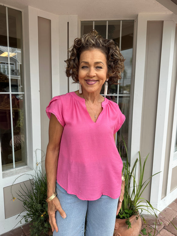 THE GIONA TASSEL SLEEVE BLOUSE