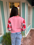 CUTIE STRAWBERRY CASUAL PULLOVER SWEATER