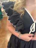 ALREADY DECIDED SCALLOPED DRESS