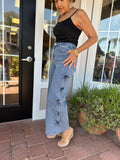 COOL TO CARE CROPPED BOW DENIM