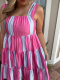 MORNING SUN COLOR-BLOCK DRESS