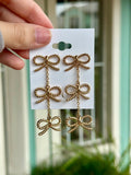 FEMININE BOW LINK EARRING