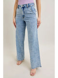 JUDY BLUE HW RETRO SKEWED INSEAM JEAN