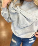 LOVELY LIFE BOW DETAIL SWEATSHIRT