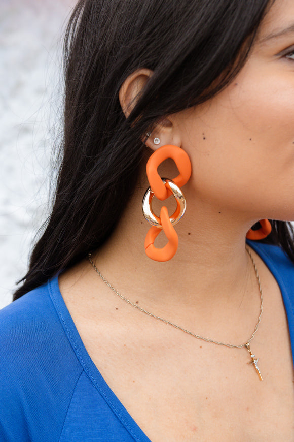 GO! CHUNKY CHAIN LINK EARRING