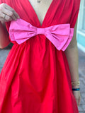 TIED TOGETHER BOW DETAIL ROMPER