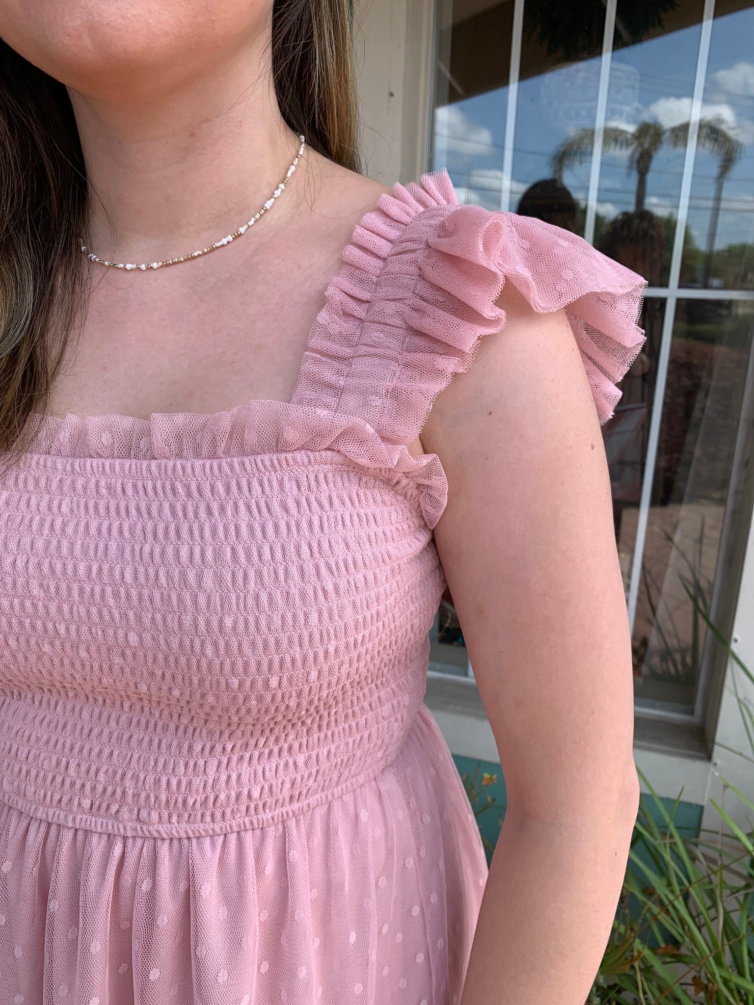 TEA TIME CHIFFON SMOCKED MINI DRESS RAOK boutique TEA TIME CHIFFON SMOCKED MINI DRESS RAOK boutique