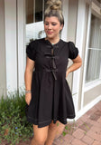 DREAM DEEPER FRONT TIE DRESS