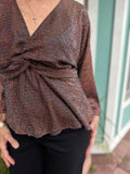 ALL THAT GLITTERS V-NECK TOP