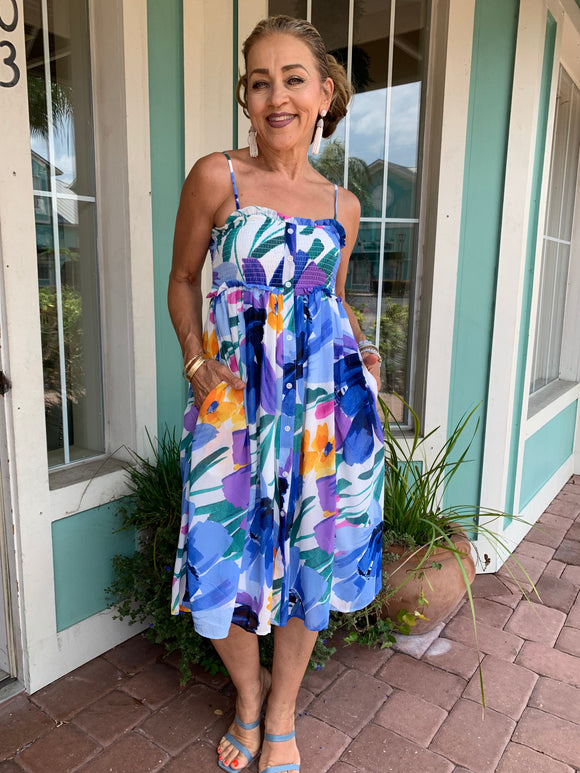 HAPPIER DAYS MIDI DRESS