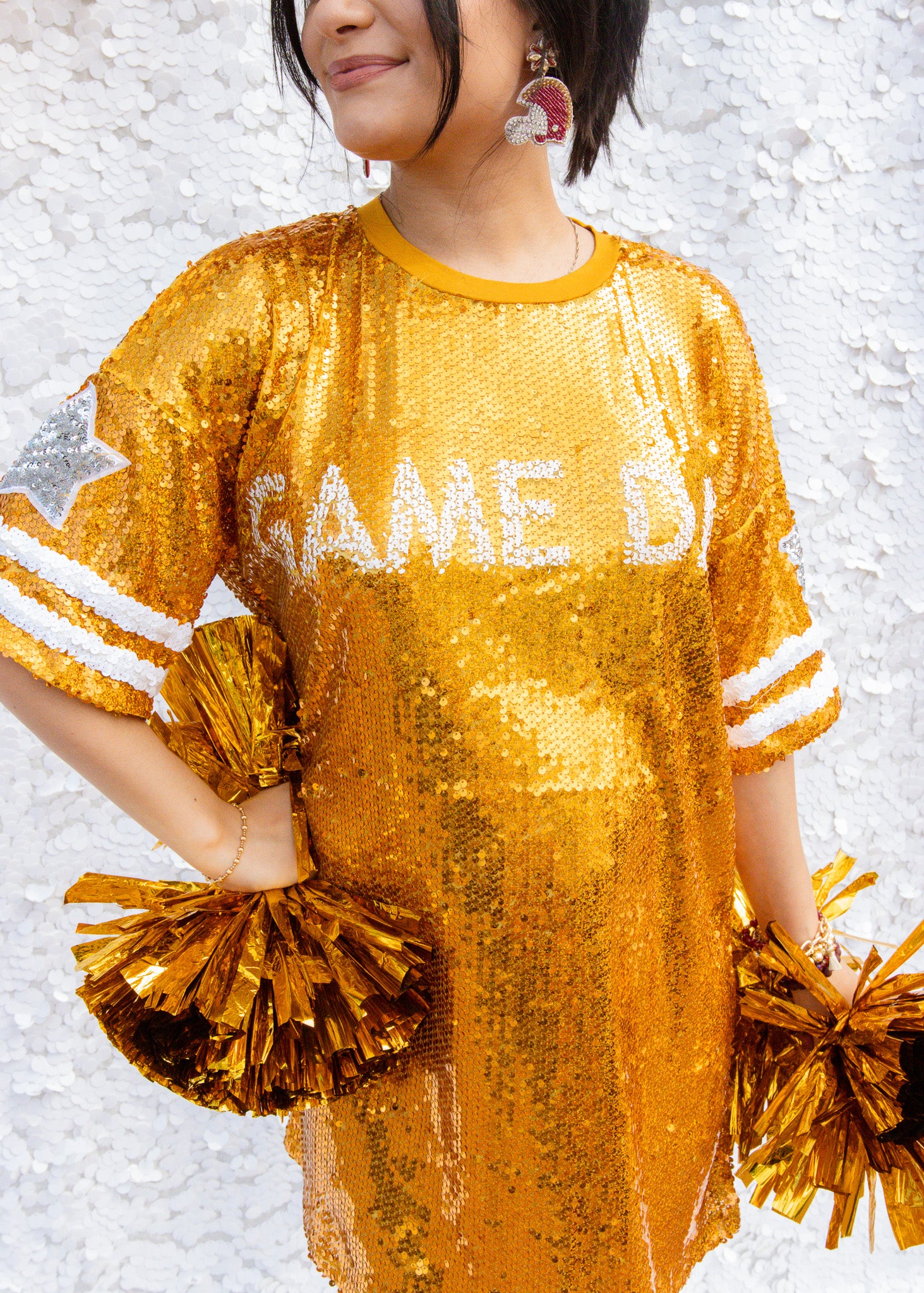 GOLDEN STAR SEQUIN DRESS RAOK boutique GOLDEN STAR SEQUIN DRESS RAOK boutique