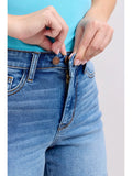 JUDY BLUE HW MID LENGTH DAD SHORT
