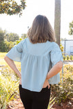 THE CROSBIE SHIRRING BLOUSE