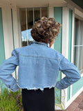 ON OCCASION CROPPED DENIM JACKET