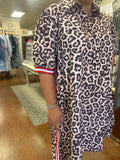 HIGH STANDARD LEOPARD SHIRT DRESS