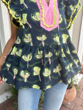 FOREVER MINE FLUTTER SLEEVE TOP