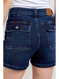 JUDY BLUE BACK FLAP POCKET SHORT