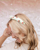 STRAWBERRY GINGHAM HEADBAND- ADULT