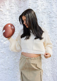 ONLY 'TIL KICKOFF CROPPED SWEATER