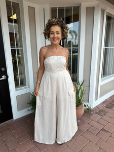 STRUTTING IN STYLE CARGO JUMPSUIT