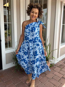 LOOK AT HER O/S MIDI DRESS