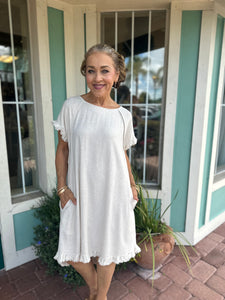 PRECIOUS LOVE LINEN DRESS