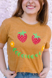 STRAWBERRY SMILE CROPPED TEE