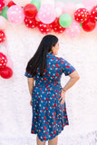 BLOSSOM BERRY POCKET DRESS