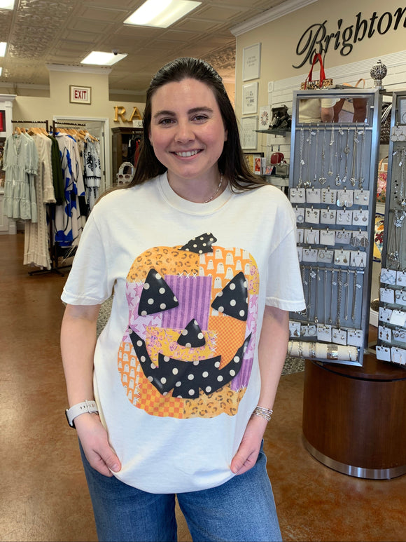 PATCHWORK JACK O LANTERN TEE