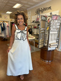 THE ELEGANT BOW DETAIL MAXI DRESS