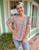 THE SPENCER FLORAL BLOUSE