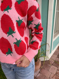 CUTIE STRAWBERRY CASUAL PULLOVER SWEATER