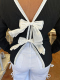 REGAL BOW BACK SWEATER