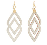 SPARTINA DECO LEATHER EARRINGS