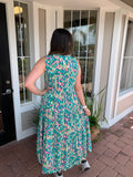 SUMMER OASIS MIDI DRESS