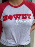 HOWDY FARMER RAGLAN TEE