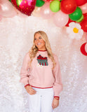 STRAWBERRY CARTON PULLOVER KNIT SWEATER