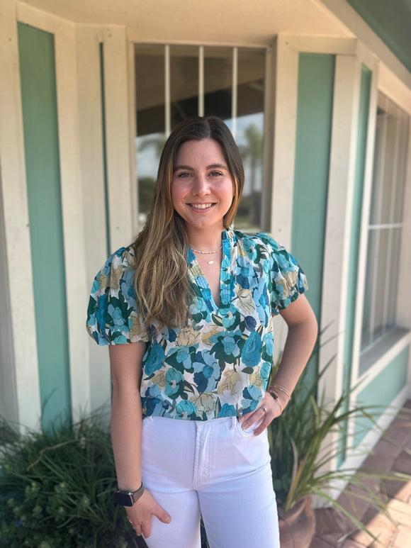 SWEET SIDE FLORAL TOP