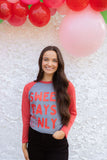 SWEET DAYS ONLY RAGLAN TEE