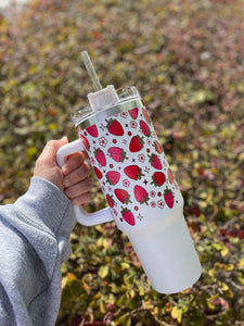 STRAWBERRY BLOSSOM 40oz TUMBLER