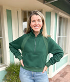 DOVE FUNNEL NECK HALF ZIP