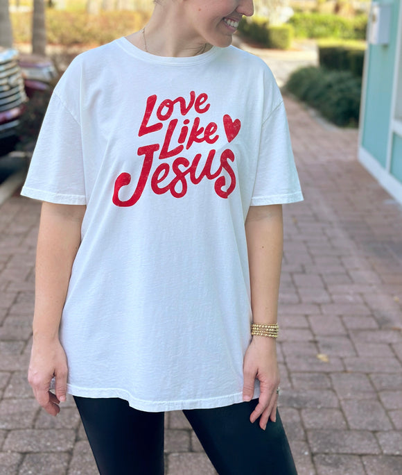 LOVE LIKE JESUS OVERSIZED TEE