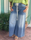 A GLIMPSE OF US OMBRE WIDE LEG DENIM PANT