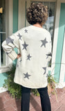 NORTHERN LIGHTS V-NECK STAR SWEATER