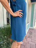 RADIANT CONFIDENCE RUFFLE SLEEVE DRESS